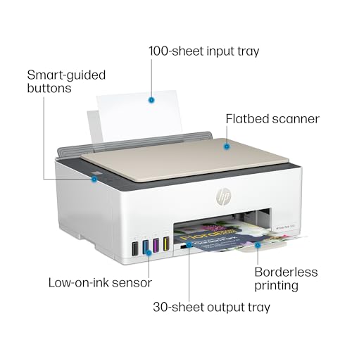 Wireless All-in-One Ink-Tank Printer, white B68855