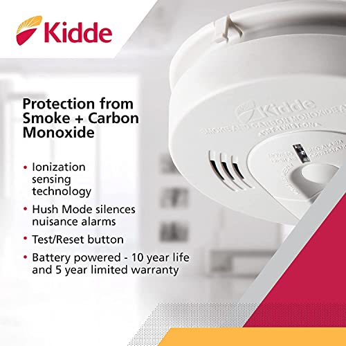 Combination Smoke & Carbon Monoxide Detector, Battery Powered Z2858