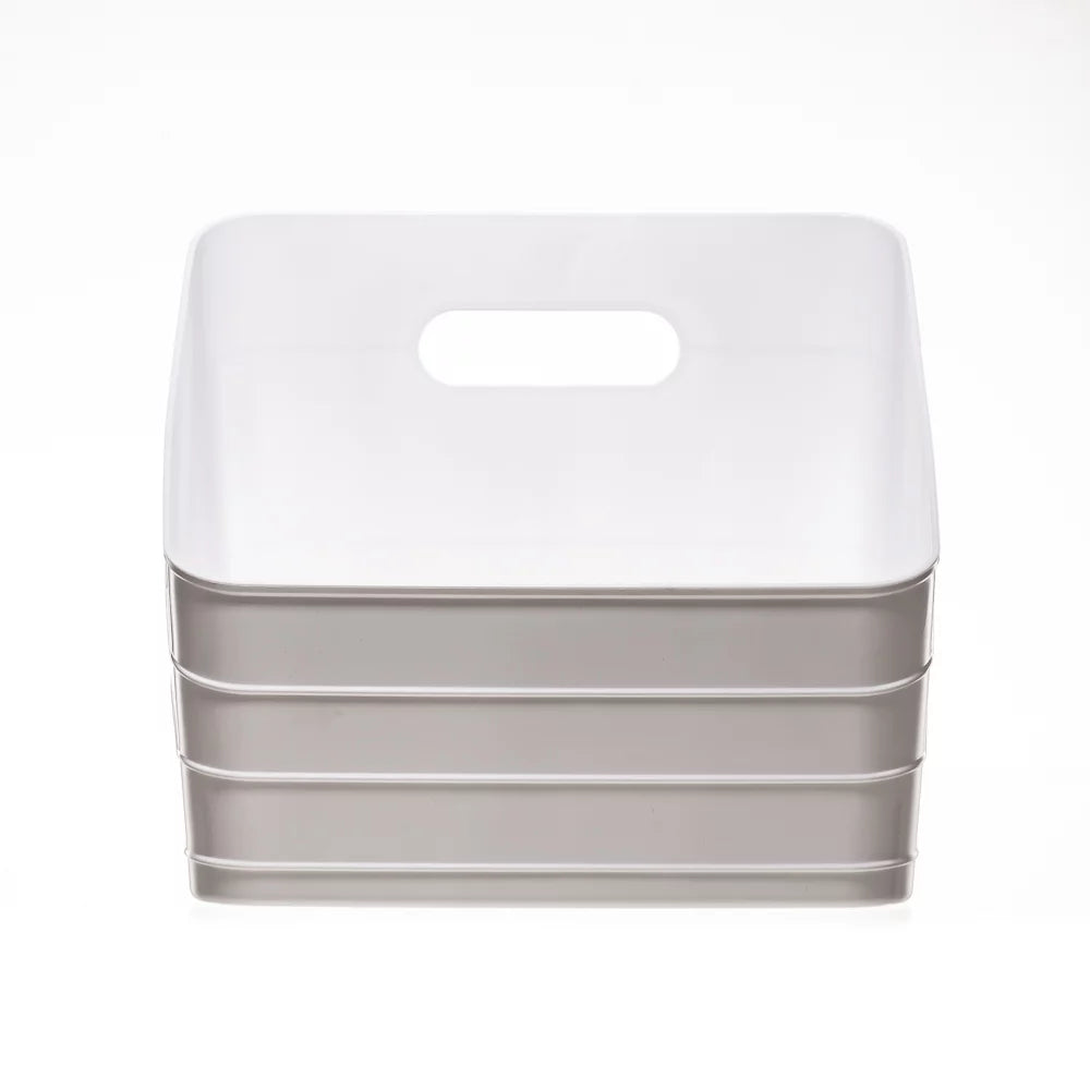 White 4 pack Plastic Closet Bin H15603