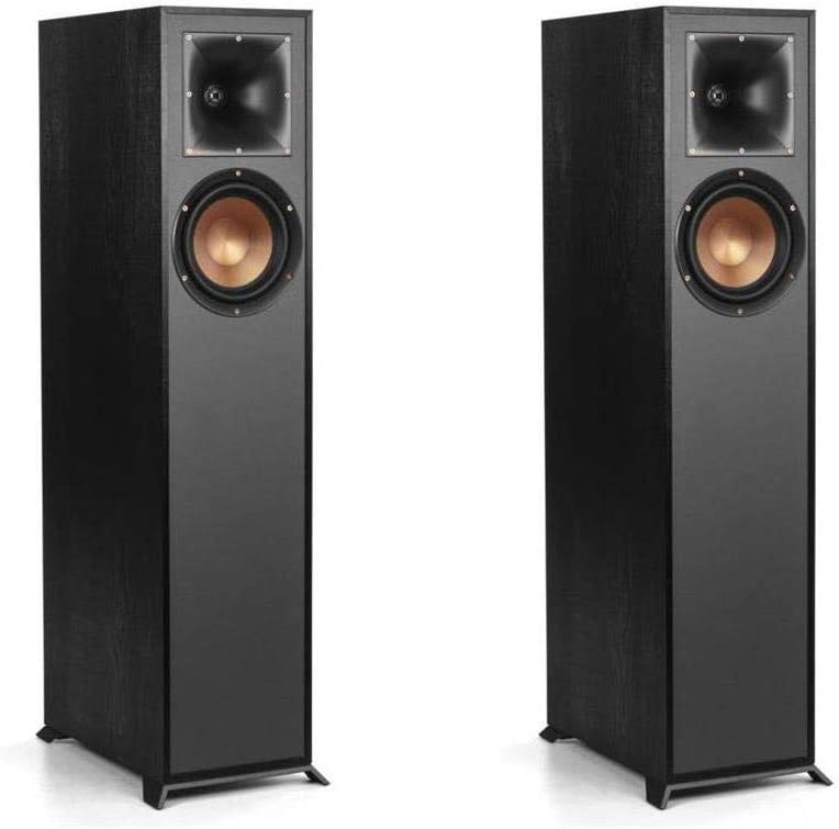 Black Floorstanding Speakers, Pair R678