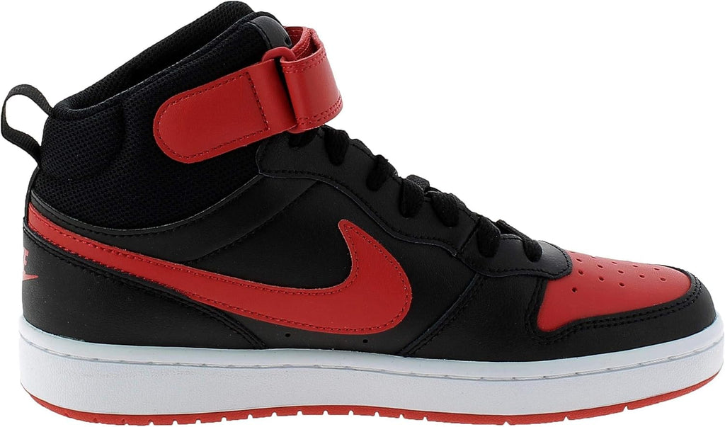 Boy's Court Borough Mid 2 Black University Red White 7 Big Kid M J76017