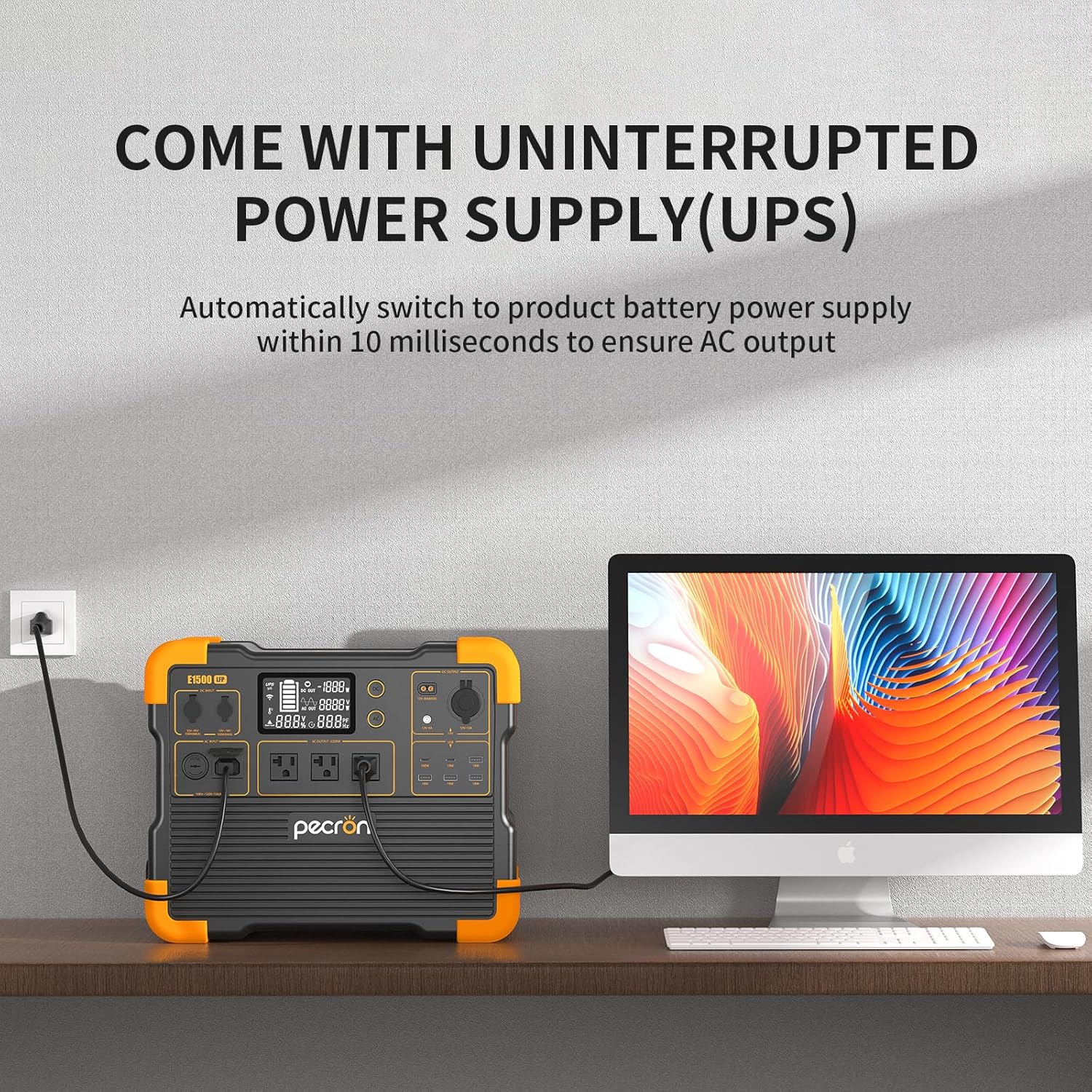 Portable Power Station 1536Wh 2200W LiFePO4 Battery Backup H986