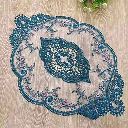 2 Pack 12x18-in Black Retro Lace Placemats N86613