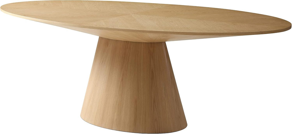 White Oak Wood Oval Dining Table A85311