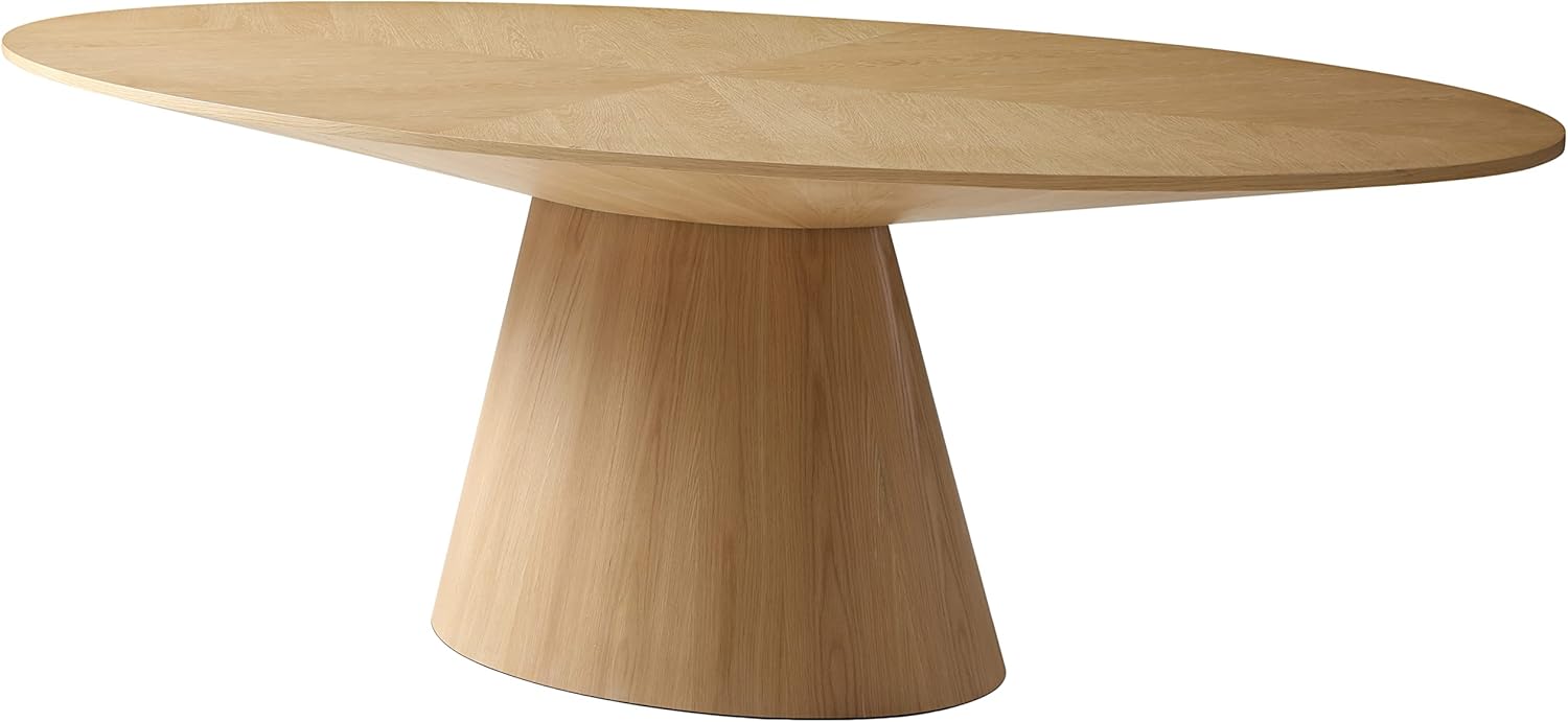 White Oak Wood Oval Dining Table A85311