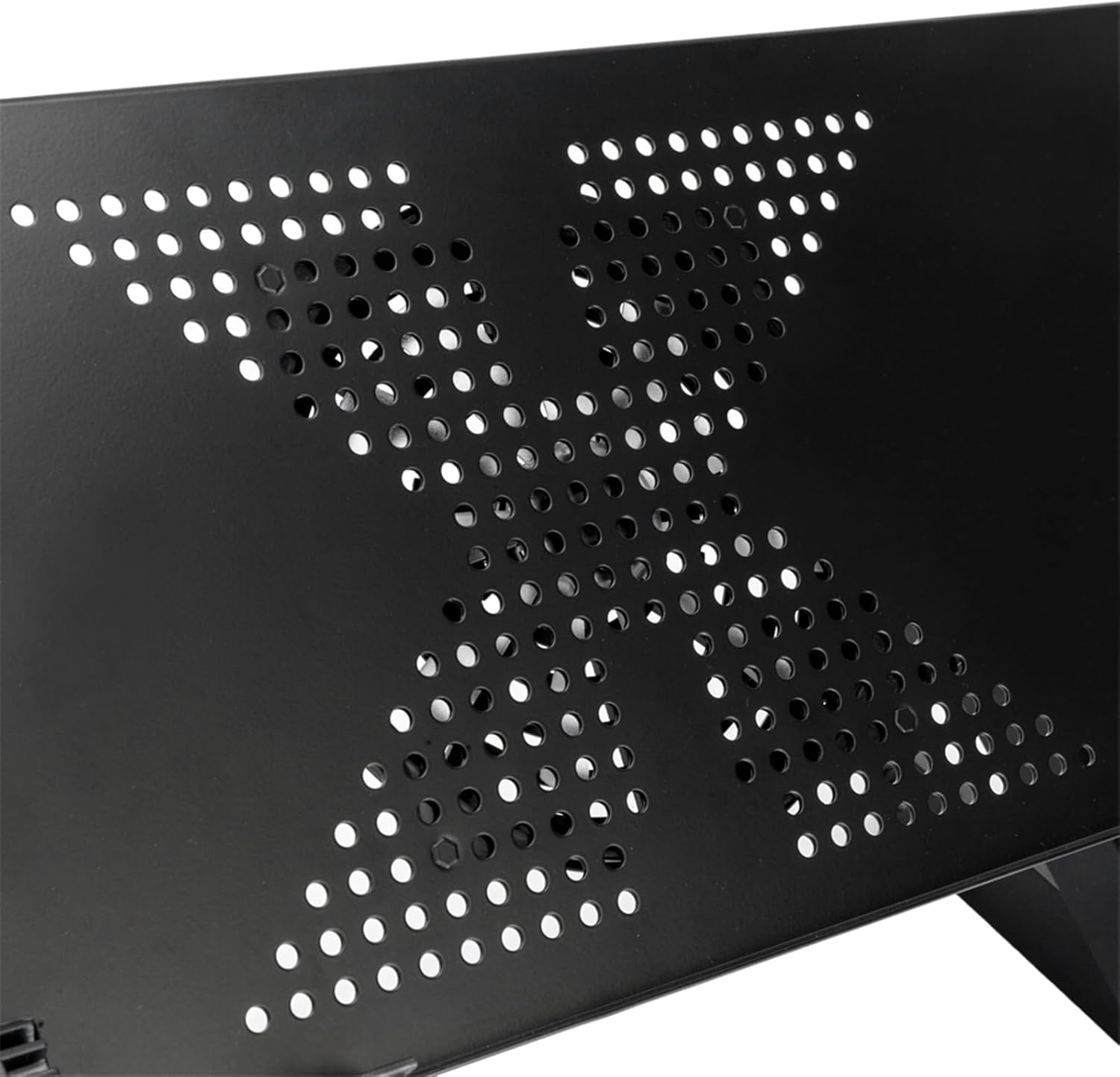 Black Adjustable Aluminum Laptop Stand Lap Desk with Mouse Pad V257424