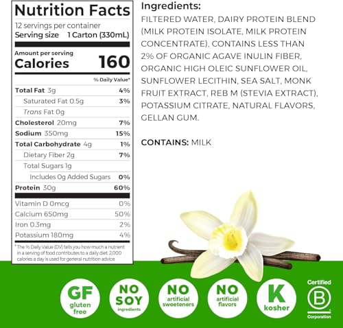 11 Fl Oz Pack of 12 Chocolate Fudge Protein Shake W53564