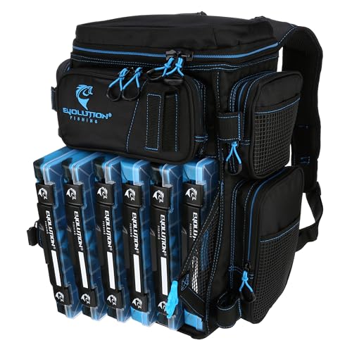 Seafoam 3600 Size Heavy Duty Fishing Tackle Backpack with 6 Trays Y331