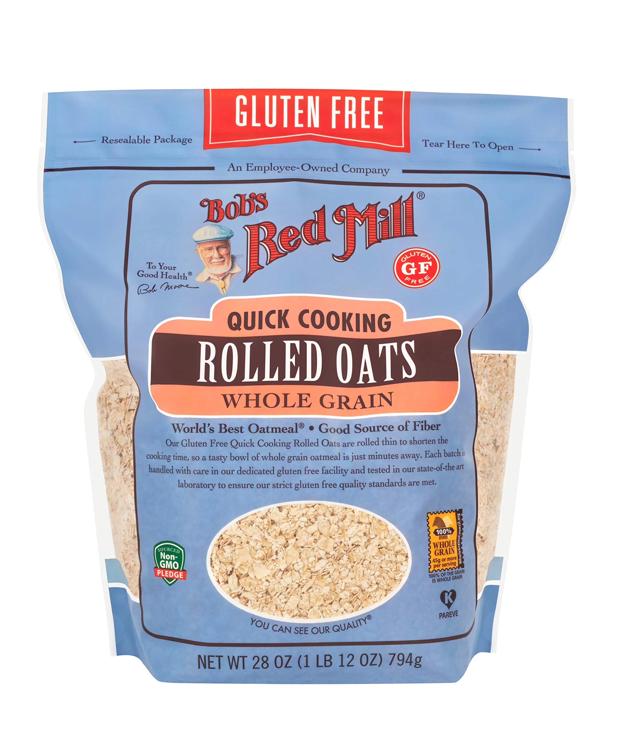 Gluten Free Quick Cooking Rolled Oats, 28 Oz D47368