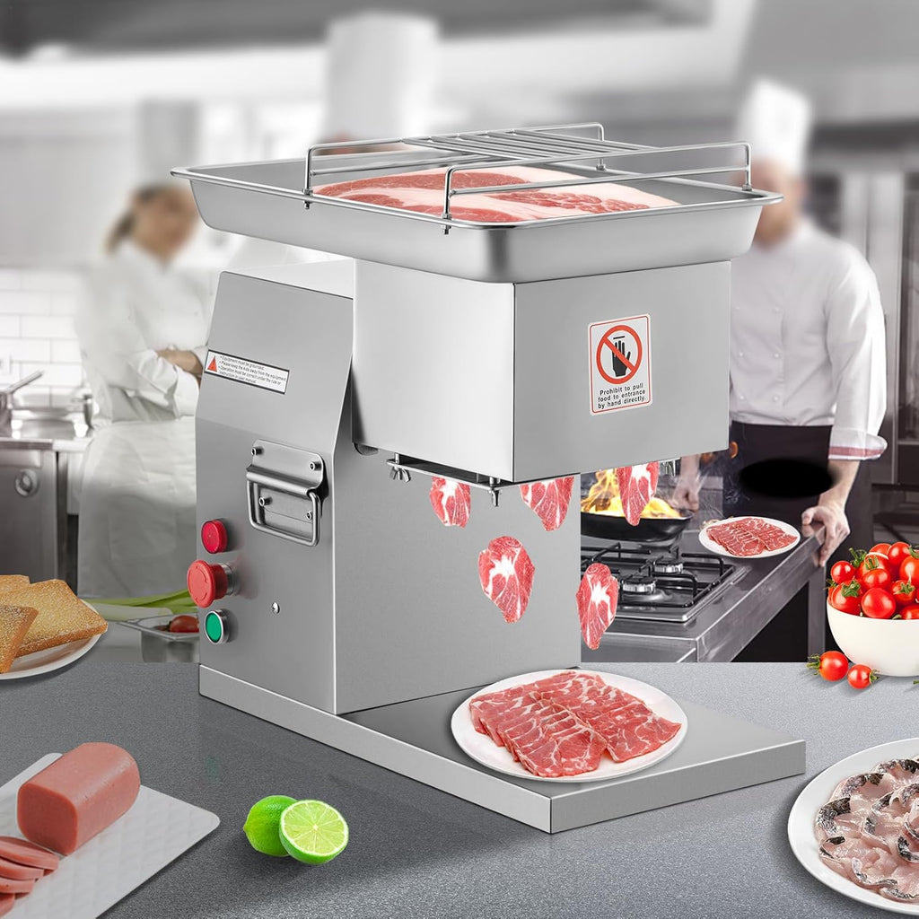 1100 LB/H 3mm Stainless Steel Electric Meat Slicer H16522