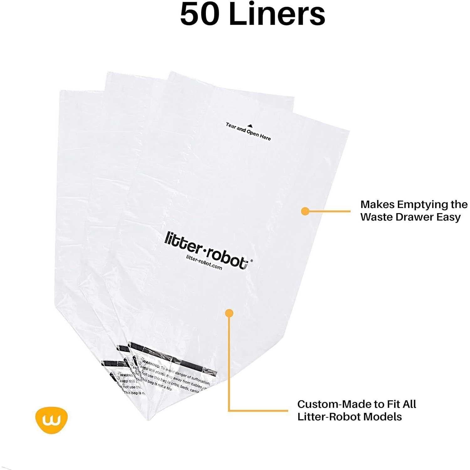 50 Pack Litter Box Liners H411