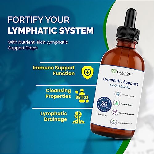 Lymphatic Drainage Drops with Elderberry and Echinacea, 60 Servings - 4oz X173052