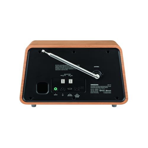 HD Radio AM FM RDS Bluetooth AUX Wooden Cabinet Radio W41462