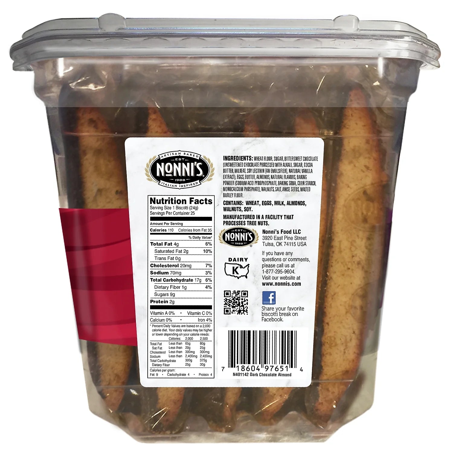 Dark Chocolate Almond Biscotti G63723