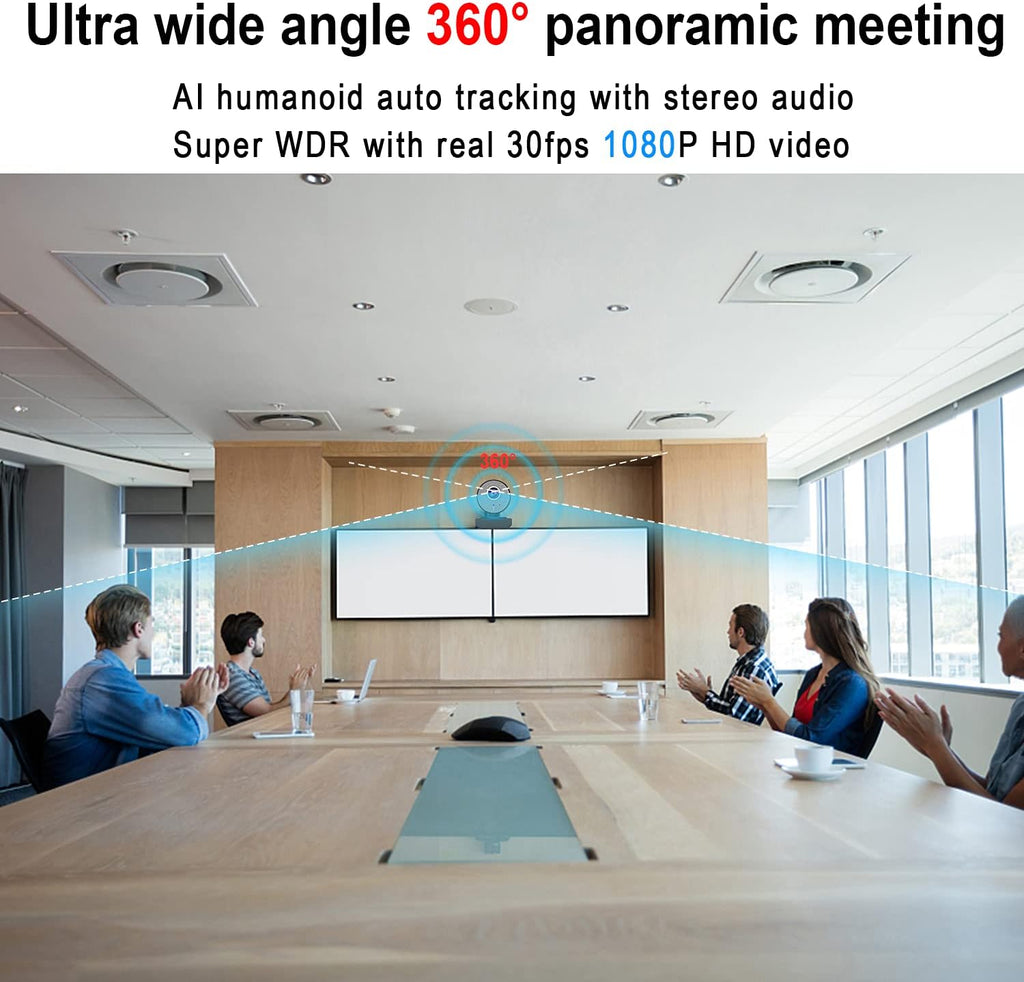 1080P USB Webcam with Adjustable View K92065