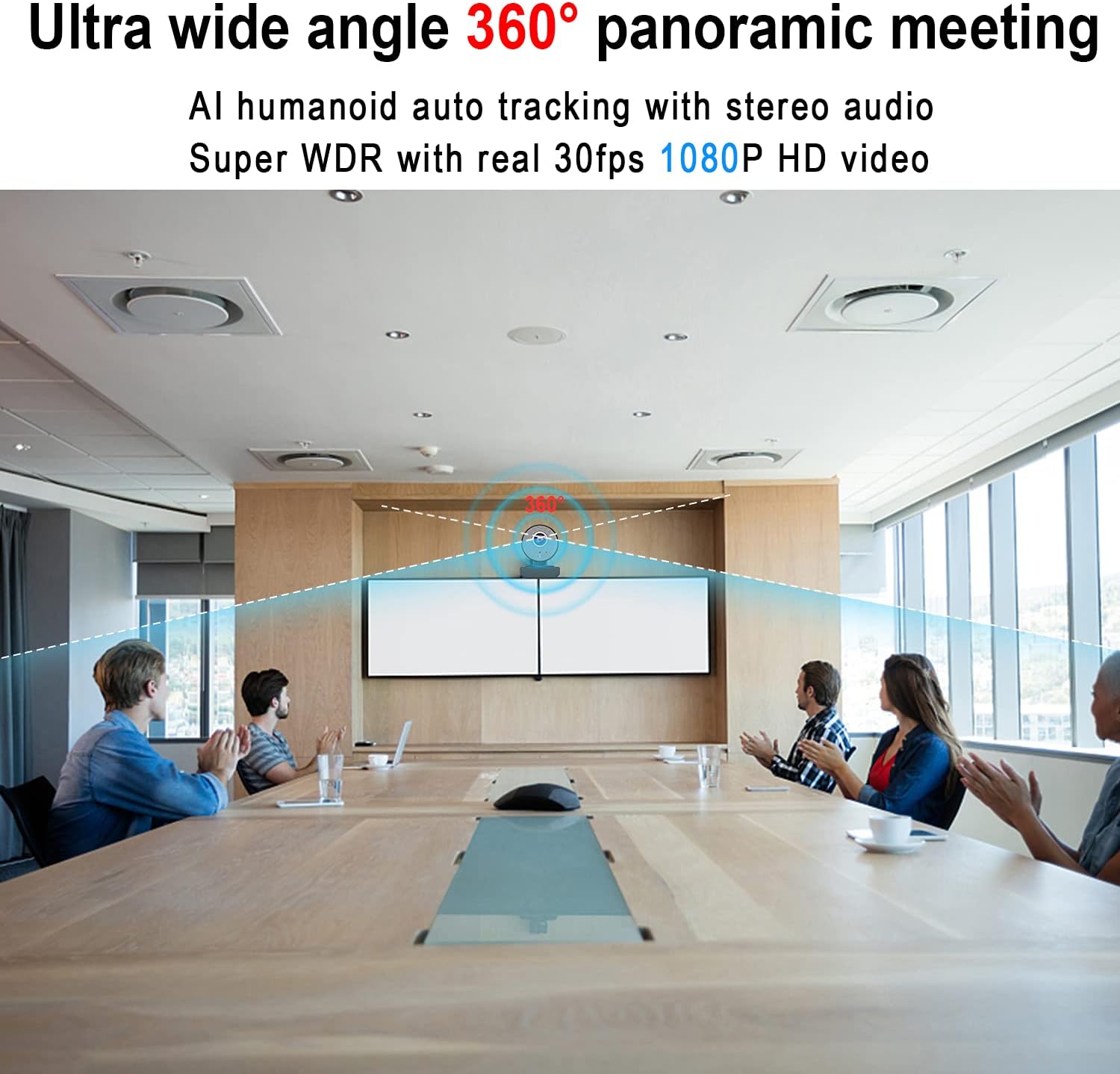 1080P USB Webcam with Adjustable View K92065