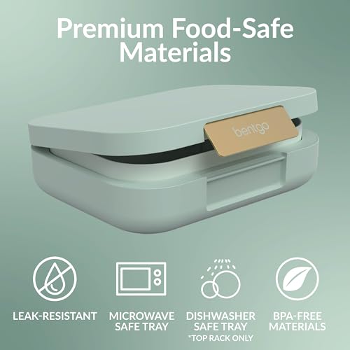 Dark Gray Bento Lunch Box, 3-4 Compartments, Leak-Resistant, 44 fl oz, BPA-Free F959396