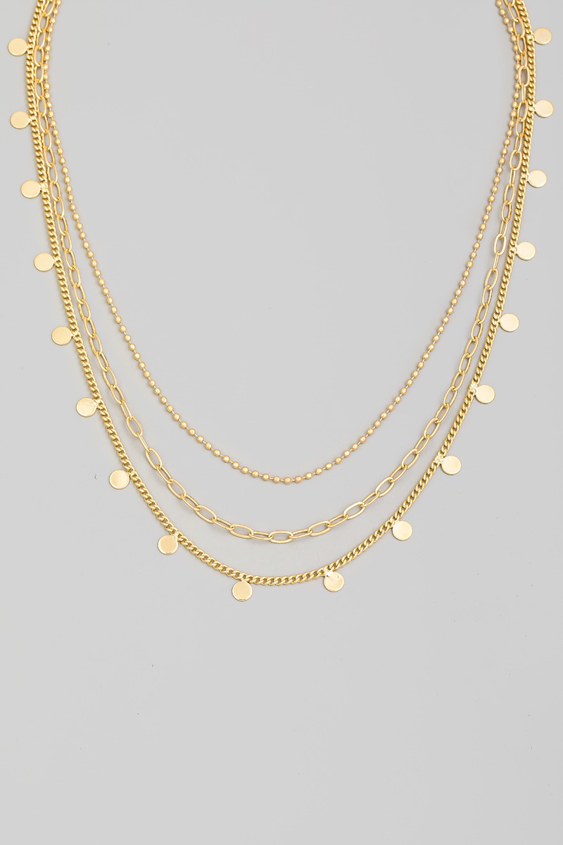 Gilded Glow Layered Necklace - Gold