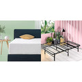 Twin Cooling Foam Mattress and Metal Mattress Foundation Set G972