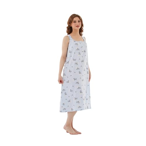 100% Cotton Sleeveless Nightgown S96953