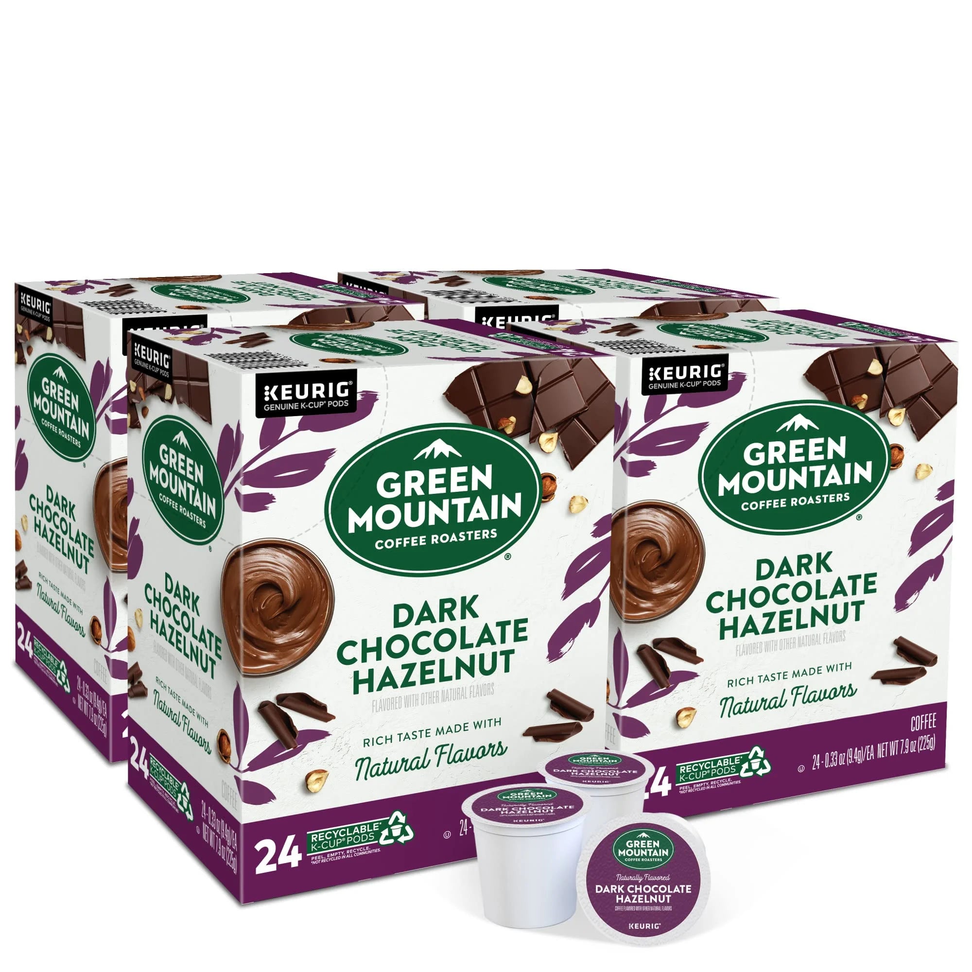 96 Count Dark Chocolate Hazelnut Coffee K-Cup Pods D244483