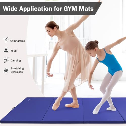 Blue 4'x8'x2" Extra Thick Gymnastics Mat U9333