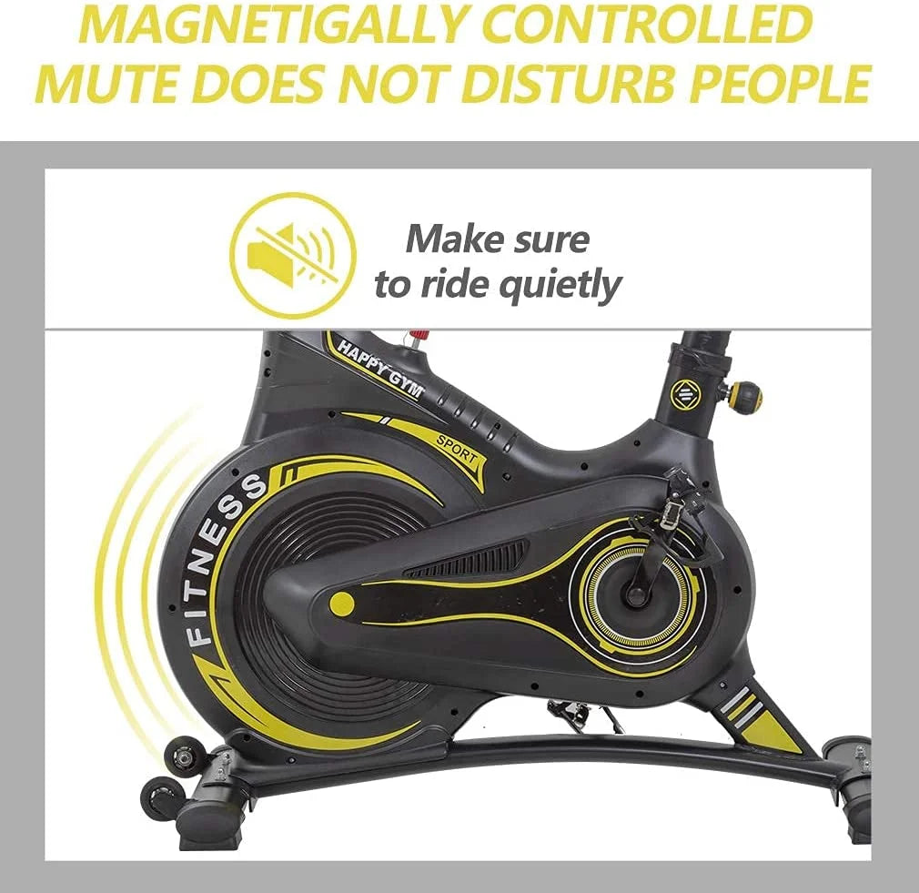 Black Exercise Bike with LCD Display T54537