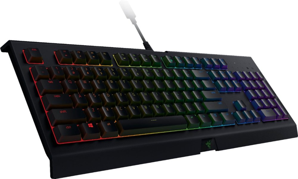 Used Razer Cynosa Chroma Multi-color RGB Gaming keyboard Individually Backlit Keys Spill-Resistant Y125556