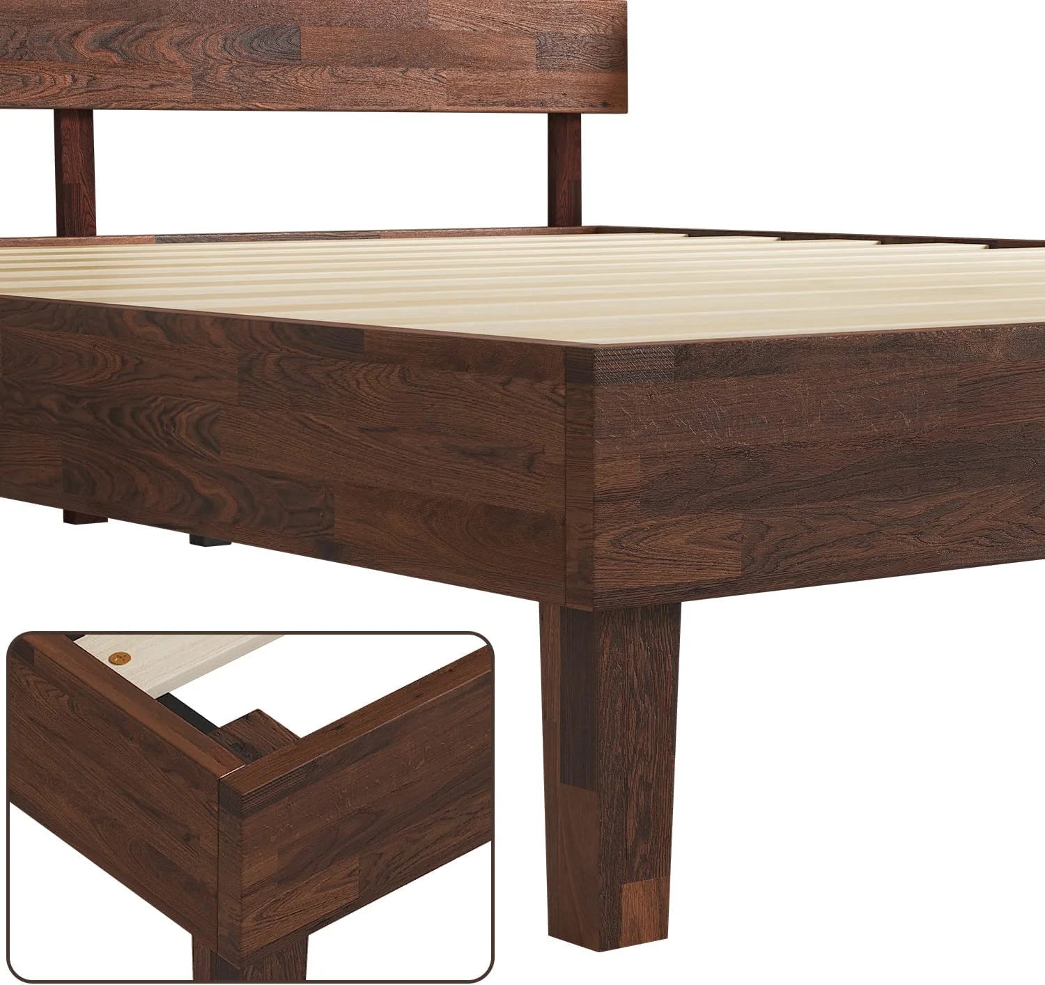 14 Inch Queen Solid Wood Platform Bed X20294