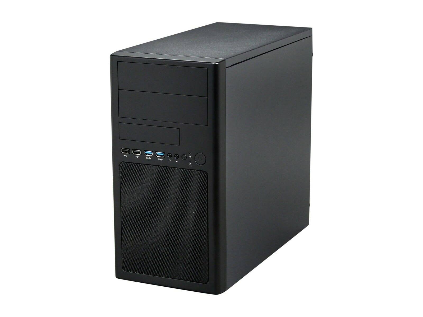 Micro-ATX Mini Tower Computer Case with Dual USB 3.0 Dual Fans D609527