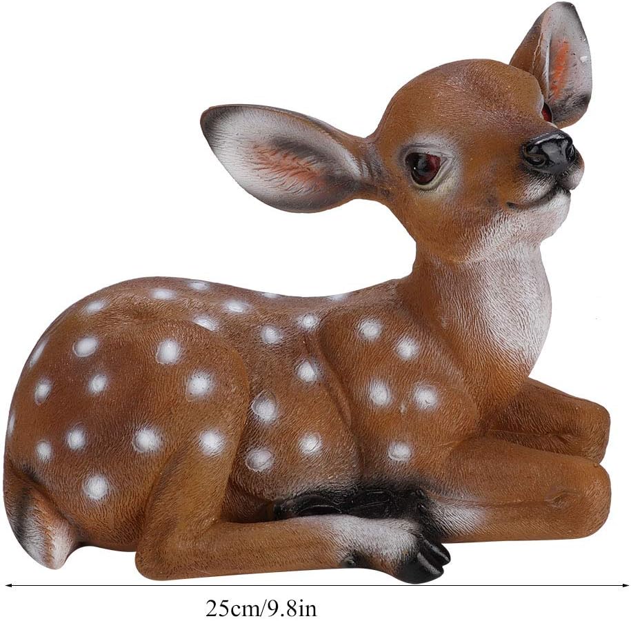 Deer Figurine Garden Animal Statues I8139