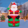 7 FT Christmas Inflatables Santa Blow Up Inflatable with Built-in LEDs N304