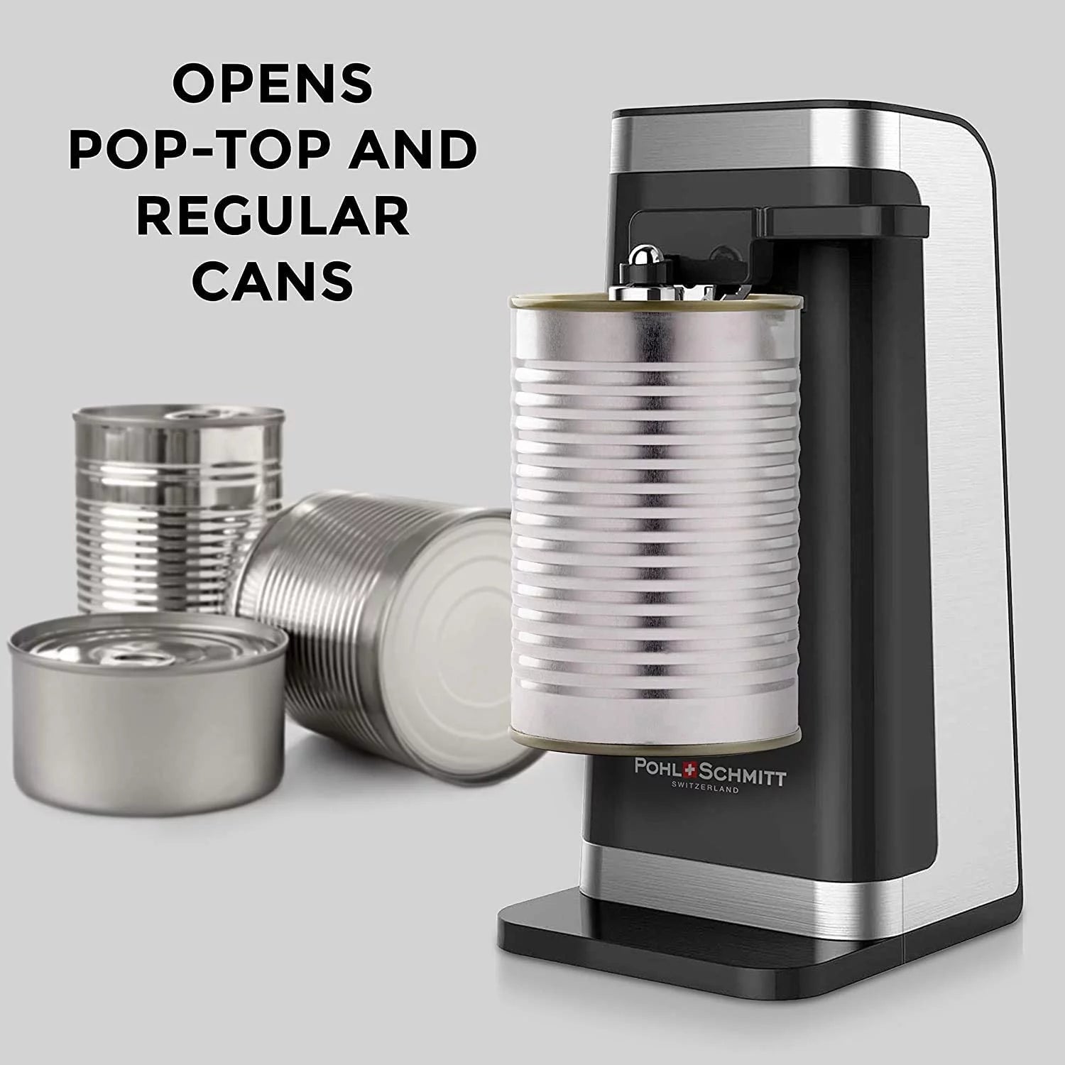 Electric Can Opener with Knife Sharpener and Bottle Opener K3639