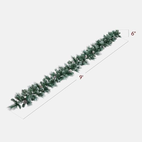 9ft Pre-Lit Pre-Decorated Christmas Garland with 50 Lights B91420