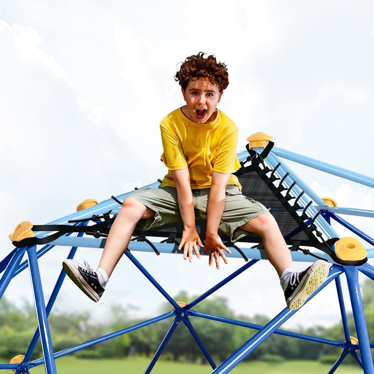 10ft Climbing Dome with Net Chair, Rust & Uv Resistant, Supporting 1000lbs M545075