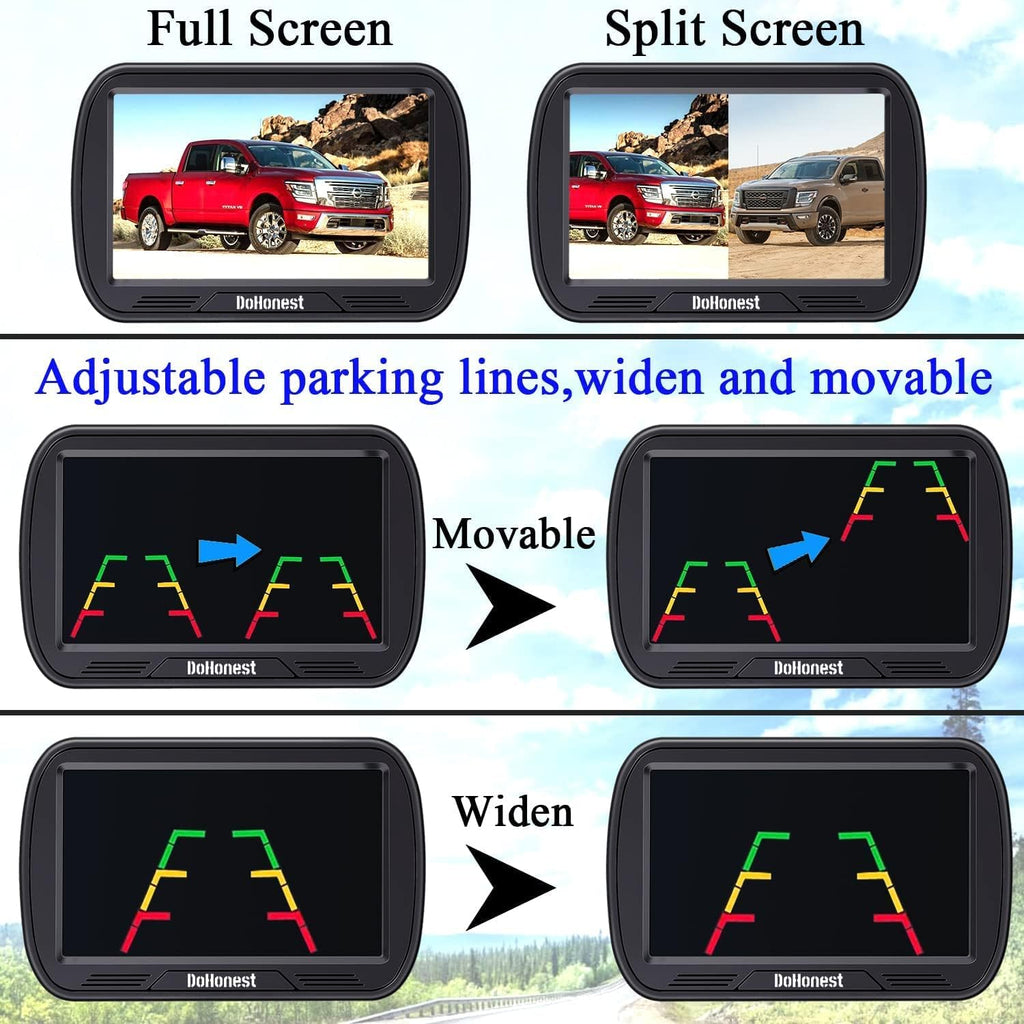 5'' Monitor HD 1080P Bluetooth Rear View Camera K3095