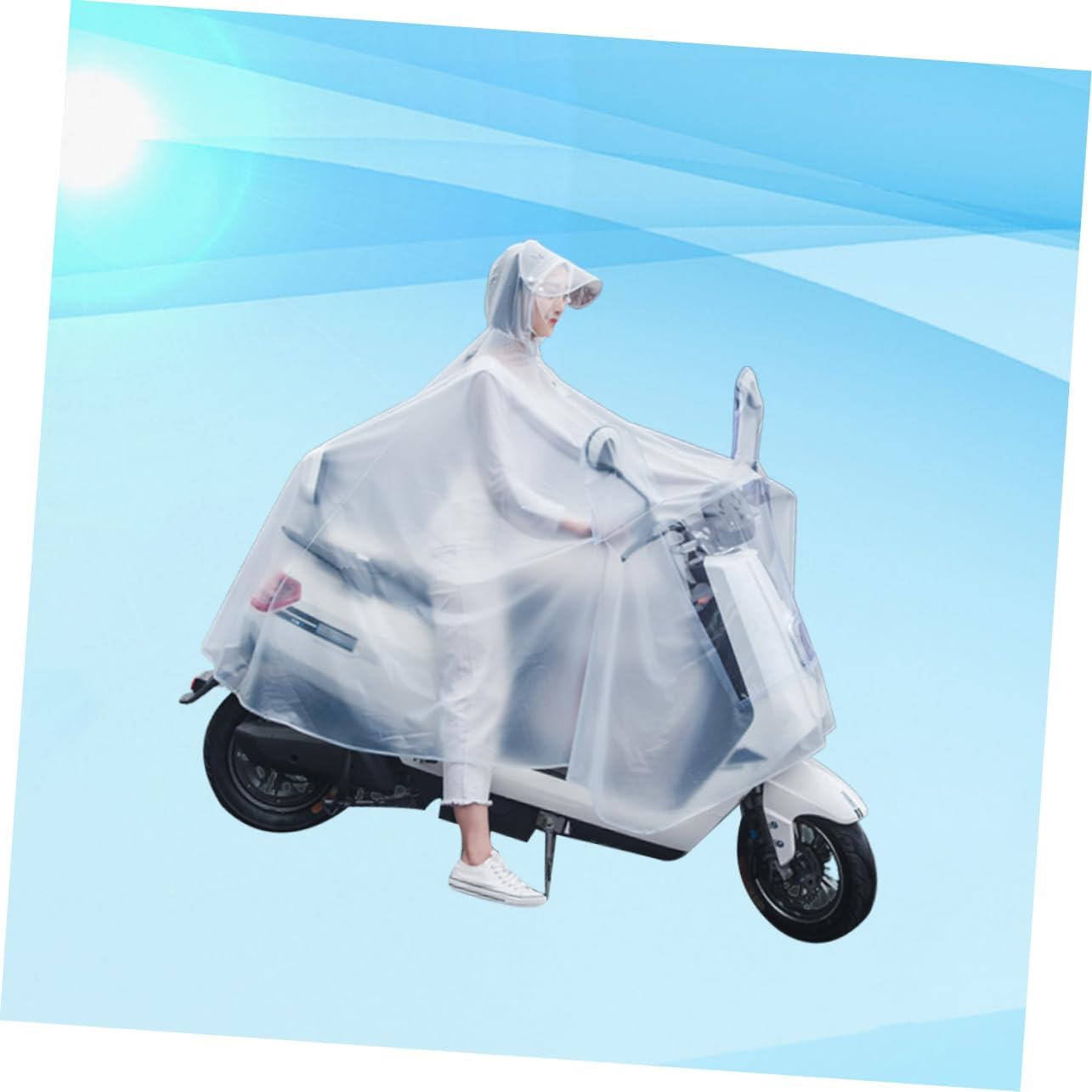 2pcs Waterproof Rain Poncho B69897