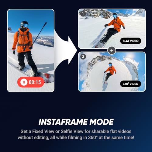 Waterproof 8K 360° Action Camera with Replaceable Lens L242