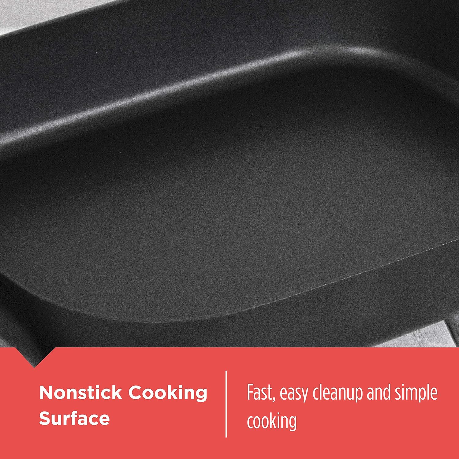 12"x15" Nonstick Electric Skillet with Tempered Glass Lid U9901