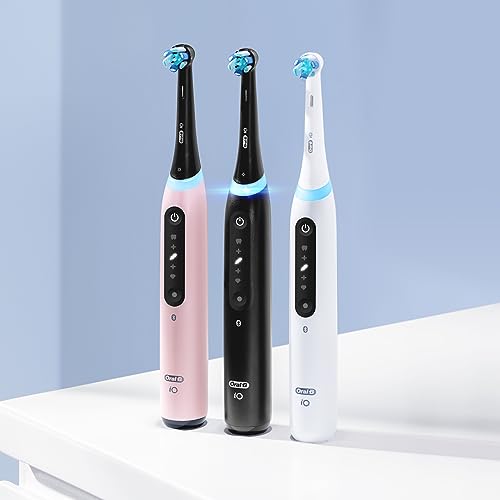 White Rechargeable Electric Toothbrush with Pressure Sensor, 5 Cleaning Settings, Travel Case C33566