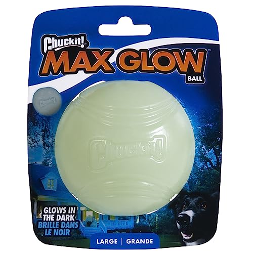 Large Glow Ball Dog Toy, 3 Inch Diameter, Pack of 1 K47694