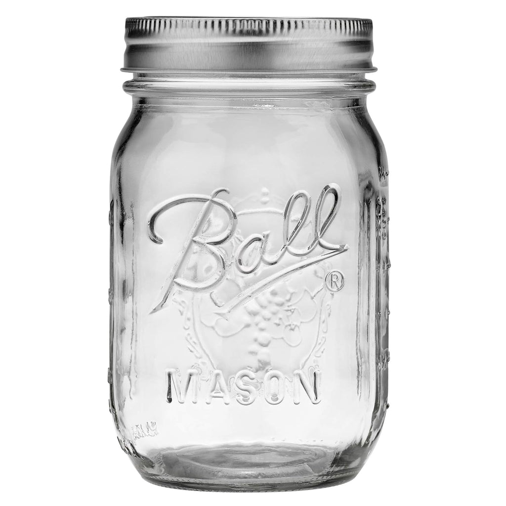 Ball Regular Mouth Pint 16-oz Mason Jars with Lid and Band V957594