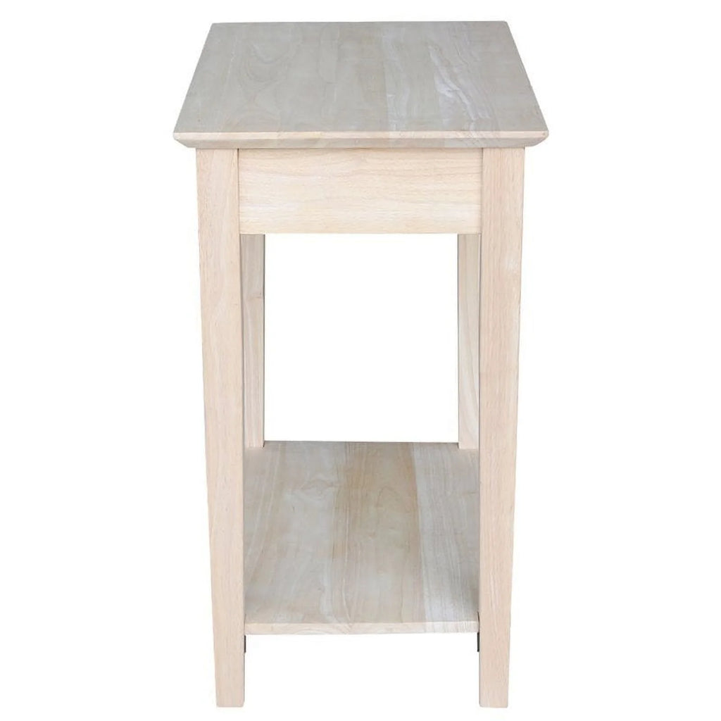 Natural Wood 1 Drawer End Table I456538
