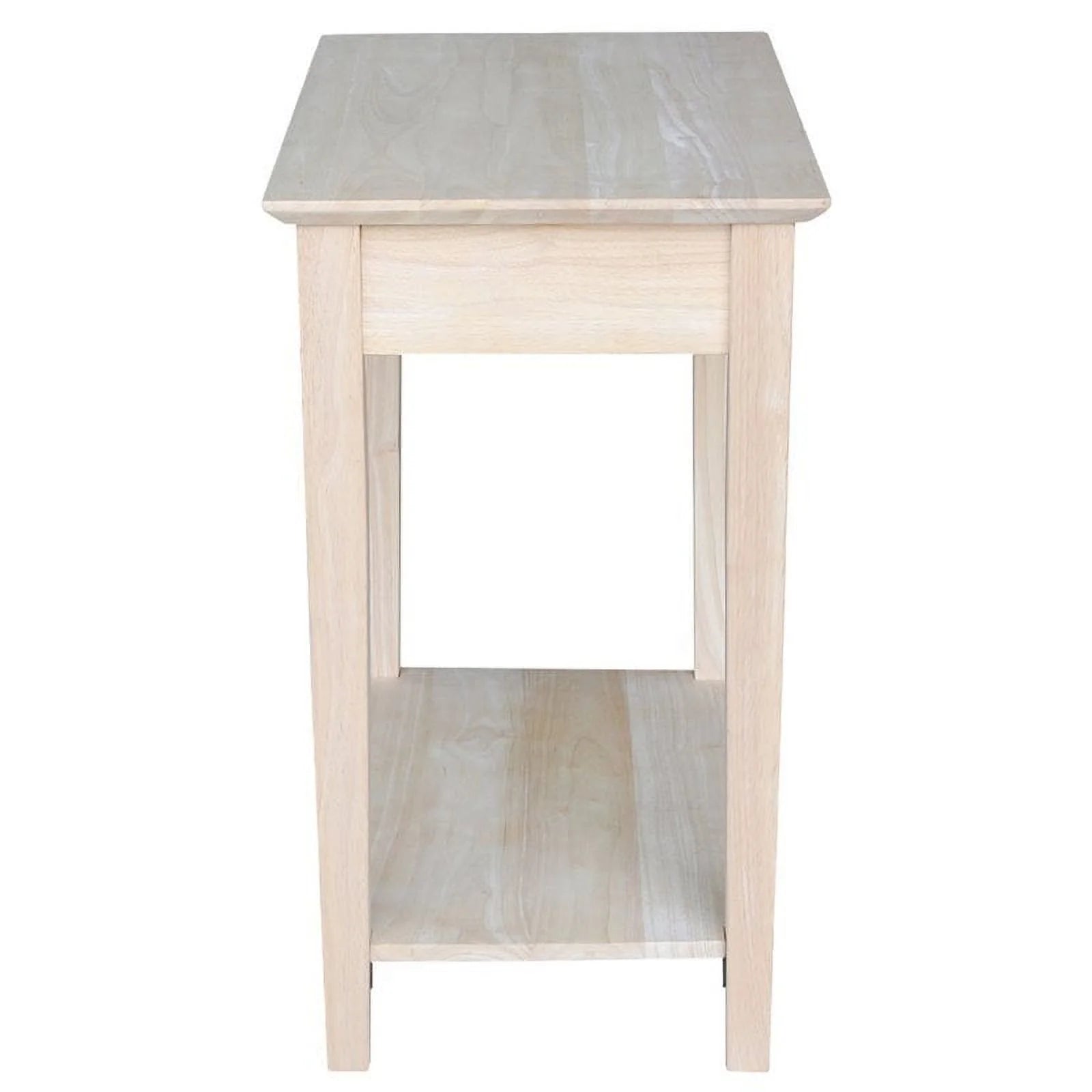 Natural Wood 1 Drawer End Table I456538