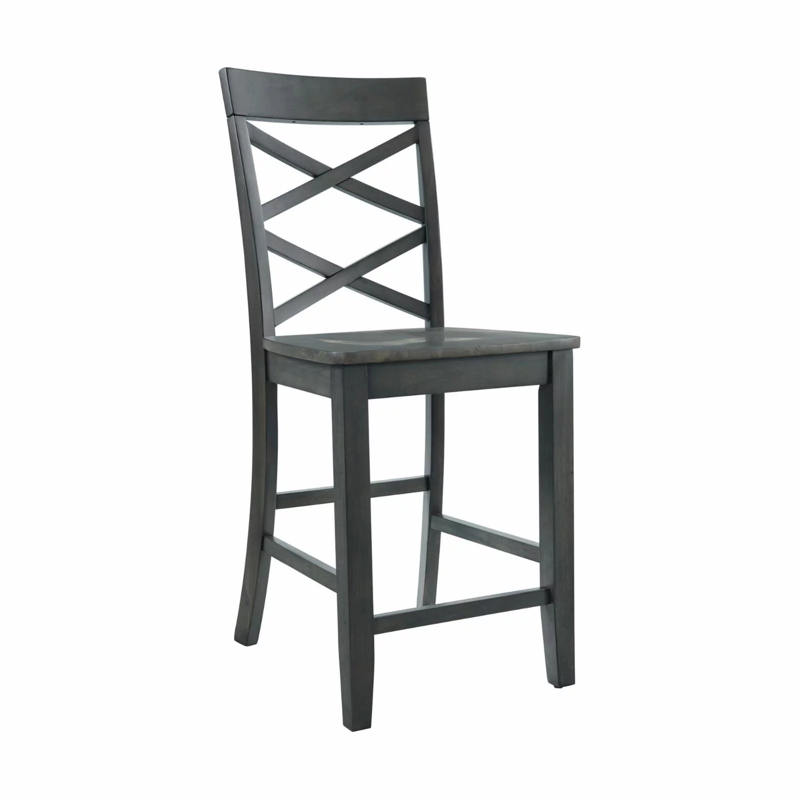6PC Counter Height Cherry Dining Set with Table, 4 Side Chairs and Bench Z3164