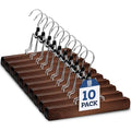 20 Pack Wooden Pants Hangers with Clips N2347