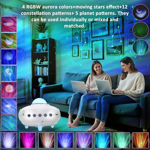 Laser Christmas Projector Lights Outdoor, Red and Green Stars, IP65 Waterproof C64831