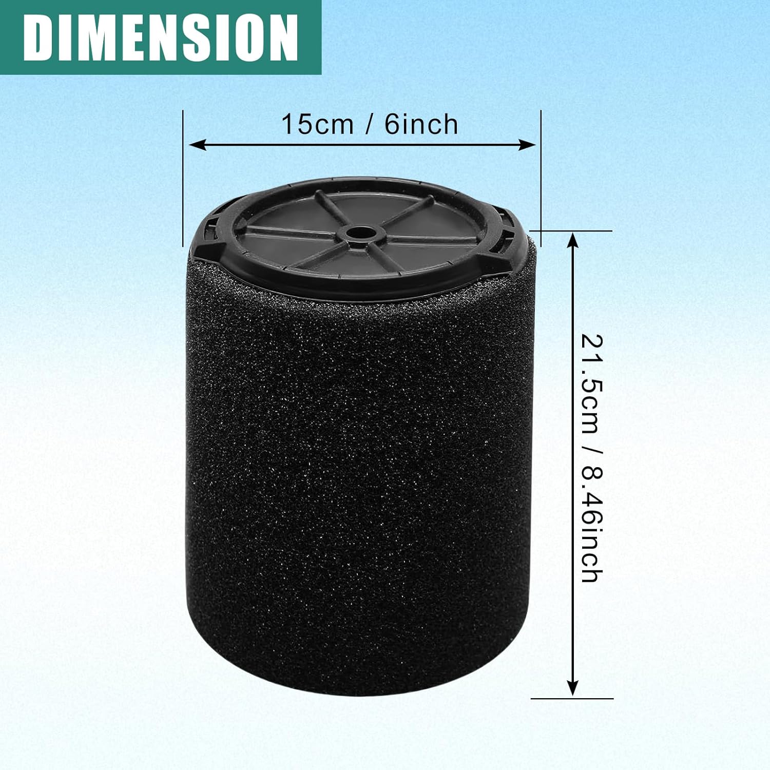 2 Pack Replacement Filter for Wet/Dry Vacuums B2030