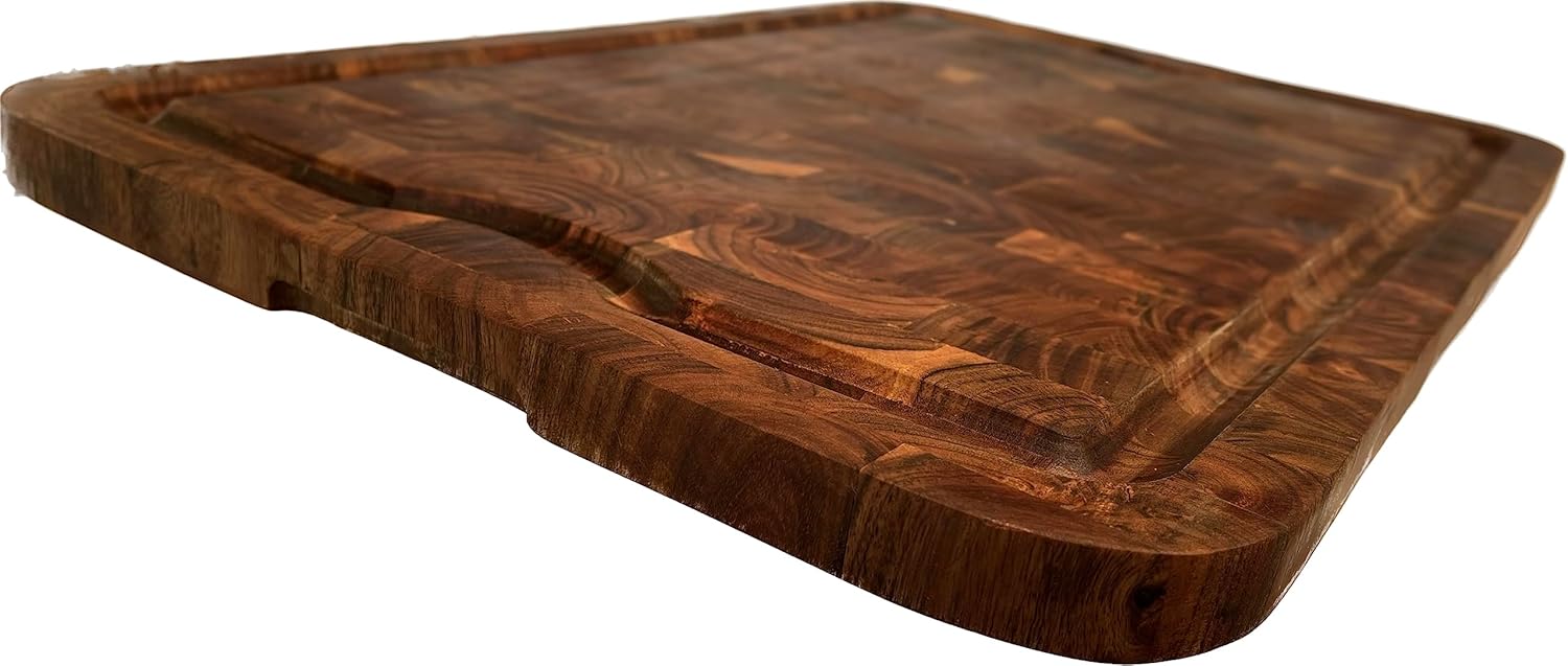 24" x 16" x 1" Acacia HardWooden Cutting Board L762