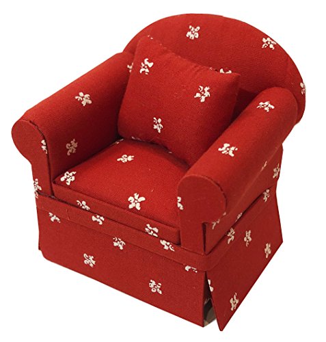 Miniature Fabric Armchair for 6 inch Dolls L572
